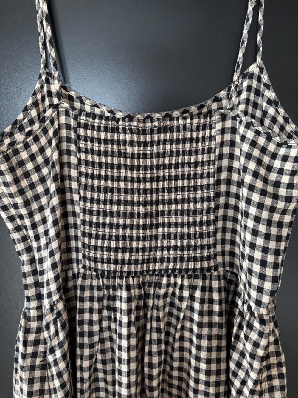 Gap Linen Gingham Midi Dress - Picture 3 of 6
